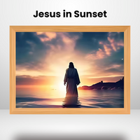 Jesus in Sunset